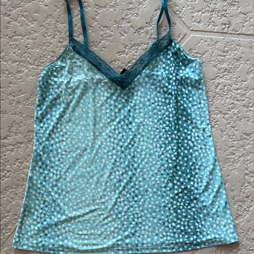 Ambrielle Blue Sleeveless Fitted Camisole Pajama